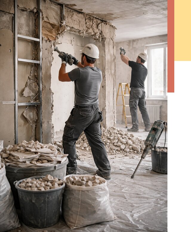 Демонтажные работы в Усолье-Сибирском от 2786 руб. — услуги и цена под ключ | ОТДЕЛОЧНИК-Сль