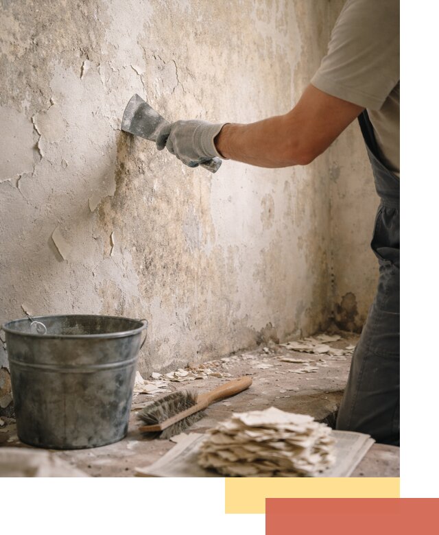 Удаление старой краски со стен в Усолье-Сибирском качественно и быстро