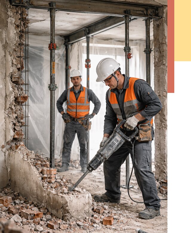 Снос несущих стен в Усолье-Сибирском от 10578 руб. — демонтаж несущей стены под ключ | ОТДЕЛОЧНИК-Сль