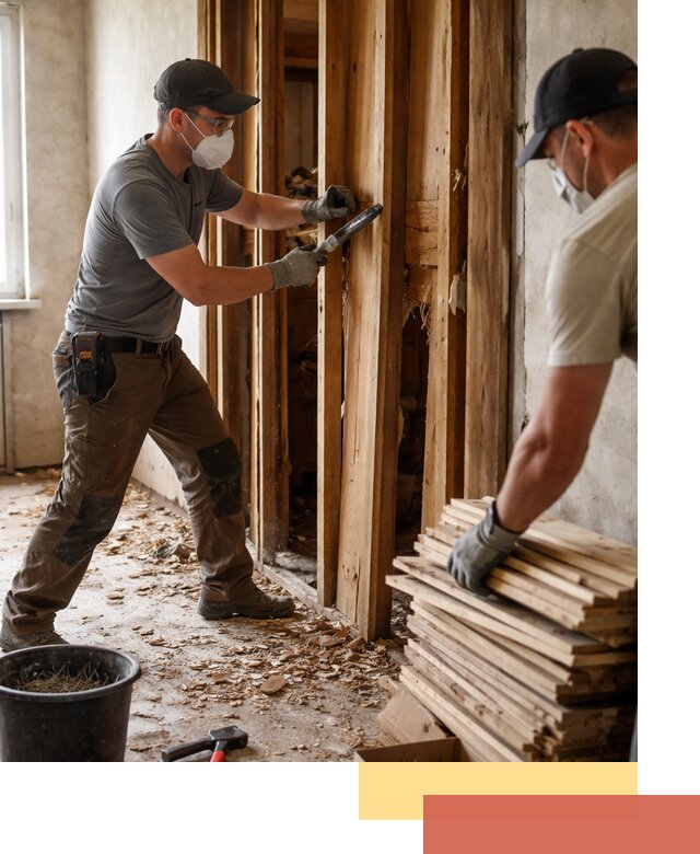 Демонтаж деревянных перегородок в Усолье-Сибирском быстро и аккуратно