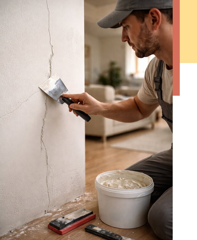 Заделка трещин и сколов в Усолье-Сибирском от 2528 руб. — быстро и недорого | ОТДЕЛОЧНИК-Сль