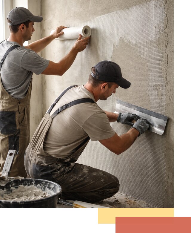 Армирование стен стеклосеткой в Усолье-Сибирском для прочной отделки