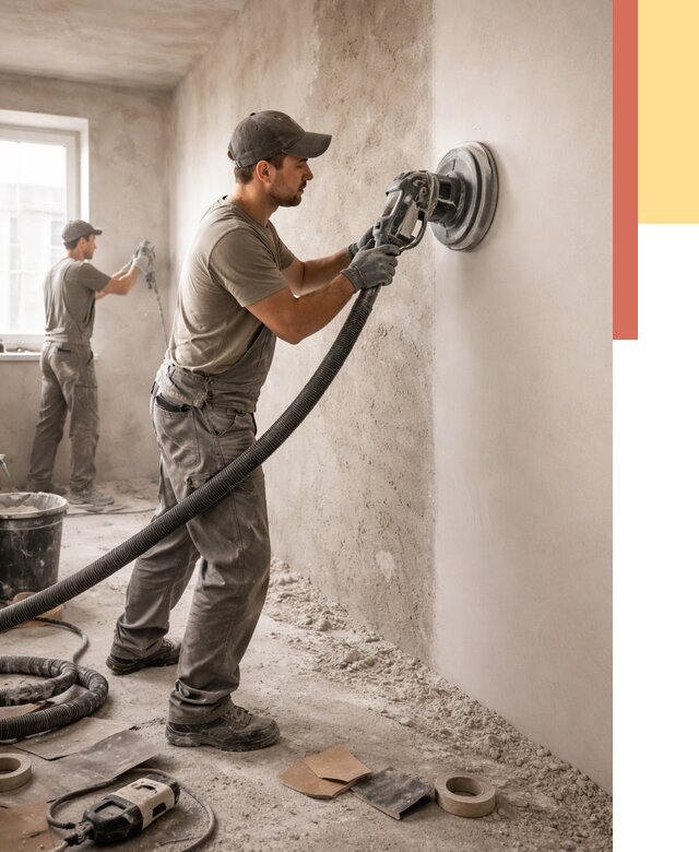 Шлифовка стен в Усолье-Сибирском от 1238 руб/м2 — быстро и недорого | ОТДЕЛОЧНИК-Сль