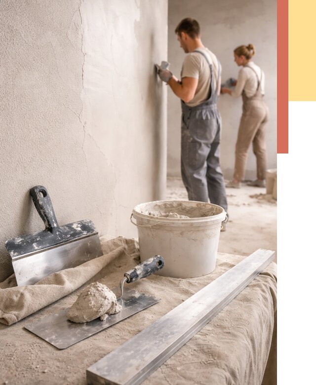 Штукатурка стен гипсовая в Усолье-Сибирском от 4644 руб/м2 — быстро и недорого | ОТДЕЛОЧНИК-Сль