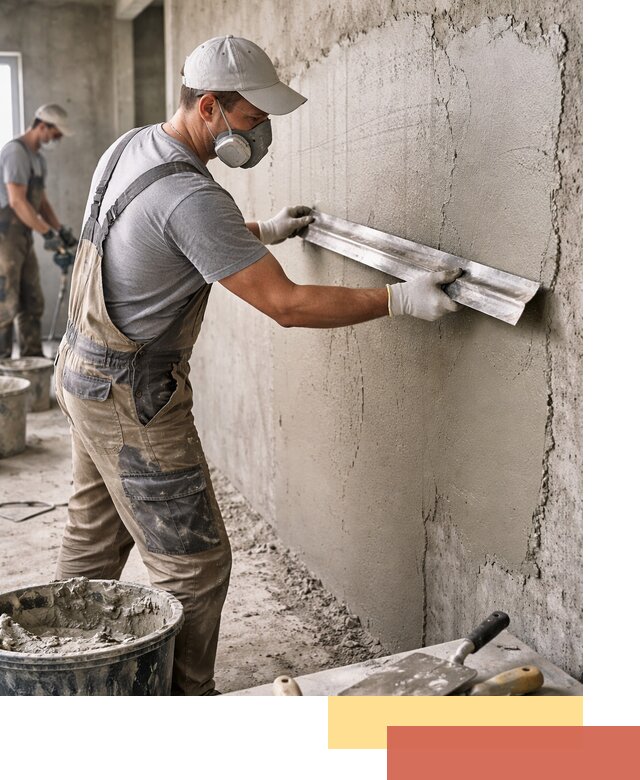 Штукатурка бетонных стен в Усолье-Сибирском качественно и долговечно