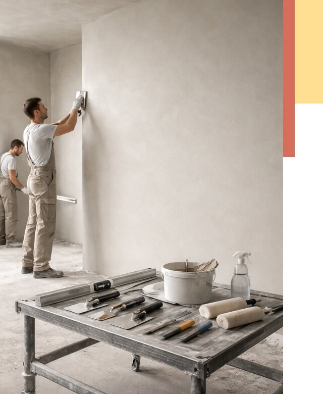 Штукатурка стен под покраску в Усолье-Сибирском от 4644 руб./м² — качественно и недорого | ОТДЕЛОЧНИК-Сль