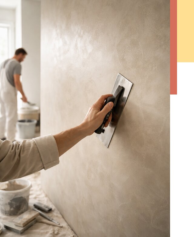 Венецианская штукатурка в Усолье-Сибирском от 3612 руб/м² — нанесение стен под ключ | ОТДЕЛОЧНИК-Сль