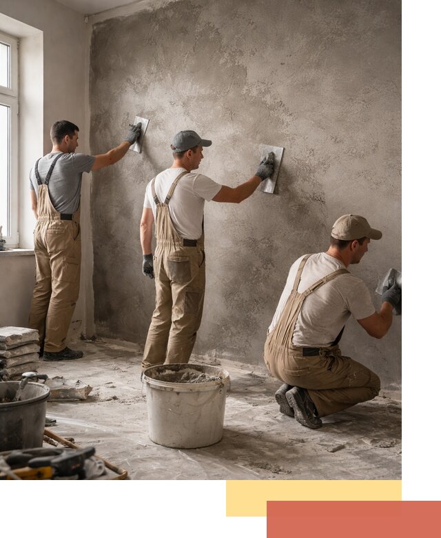 Декоративная штукатурка под бетон в Усолье-Сибирском для стен и потолков
