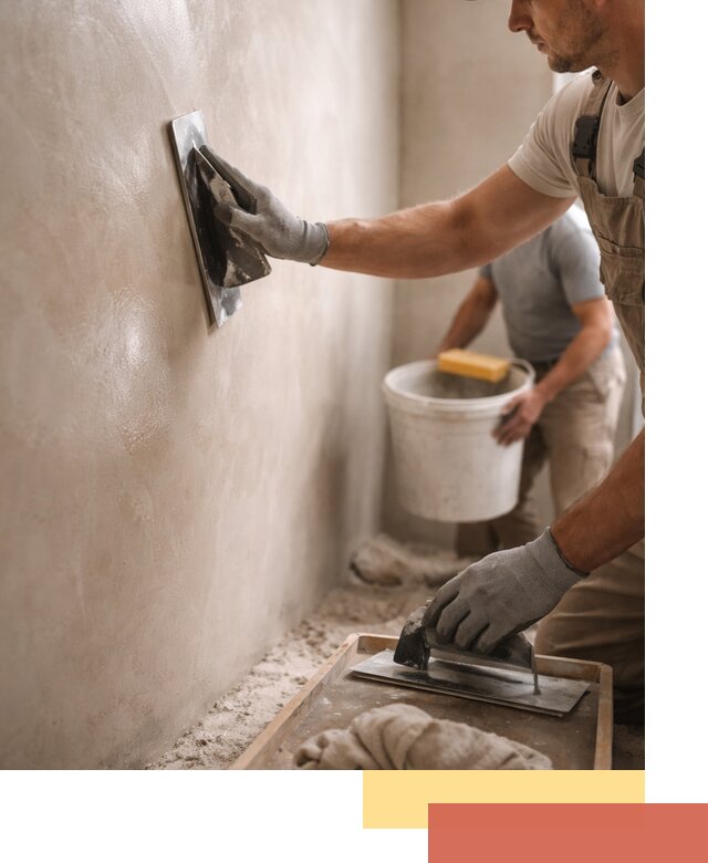 Нанесение марокканской штукатурки таделакт в Усолье-Сибирском