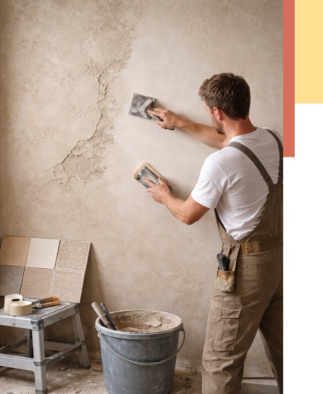 Ремонт декоративной штукатурки в Усолье-Сибирском от 4644 руб. под ключ | ОТДЕЛОЧНИК-Сль