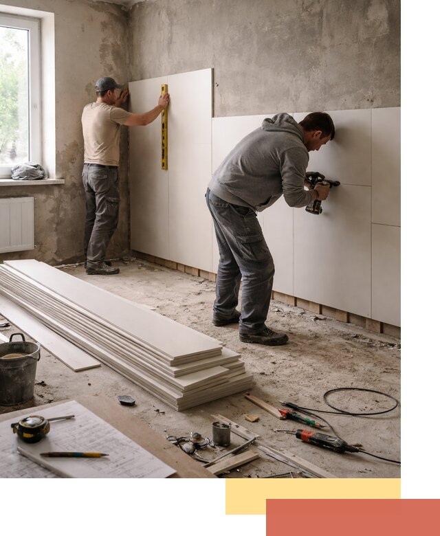 Монтаж ПВХ панелей на стены в Усолье-Сибирском качественно и быстро