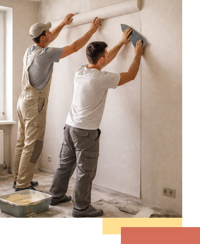 Поклейка виниловых обоев в Усолье-Сибирском профессионально и качественно