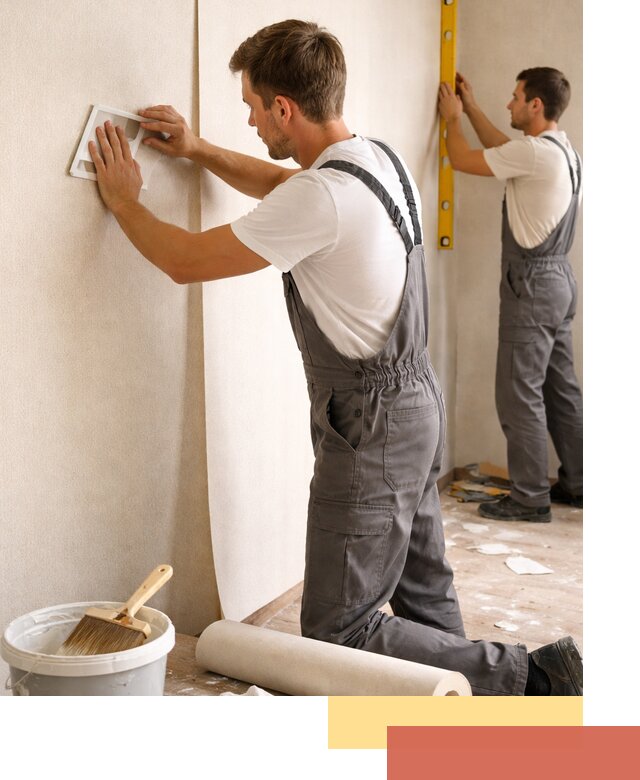 Поклейка бумажных обоев в Усолье-Сибирском качественно и недорого