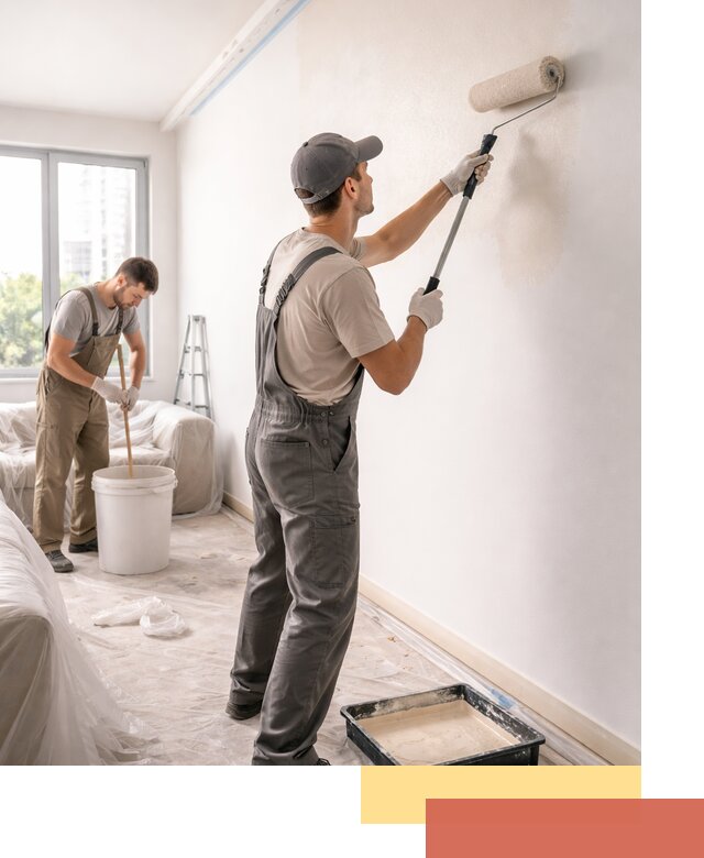 Покраска стен в офисе в Усолье-Сибирском — быстрый и качественный ремонт