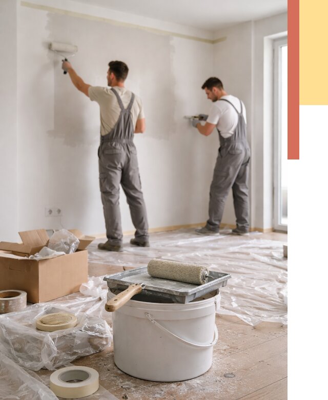 Покраска стен в квартире в Усолье-Сибирском от 2580 руб/м2 — быстро и недорого | ОТДЕЛОЧНИК-Сль