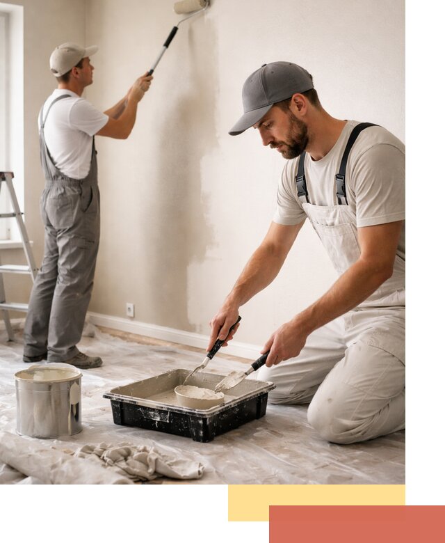 Покраска стен в квартире в Усолье-Сибирском — профессионально и аккуратно