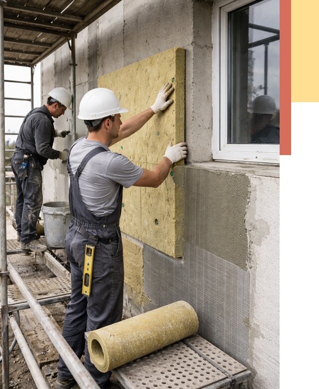 Утепление стен в Усолье-Сибирском от 4438 руб. под ключ — быстро и недорого | ОТДЕЛОЧНИК-Сль