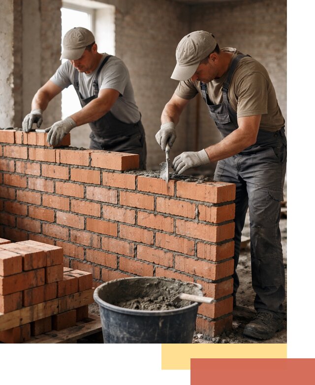 Кладка кирпичных перегородок под ключ в Усолье-Сибирском