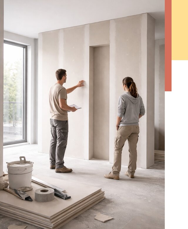 Зонирующая перегородка из гипсокартона в Усолье-Сибирском от 2890 руб. под ключ | ОТДЕЛОЧНИК-Сль