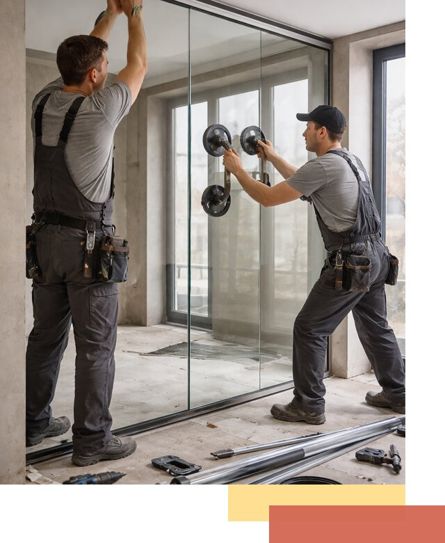 Цельностеклянные перегородки под ключ в Усолье-Сибирском