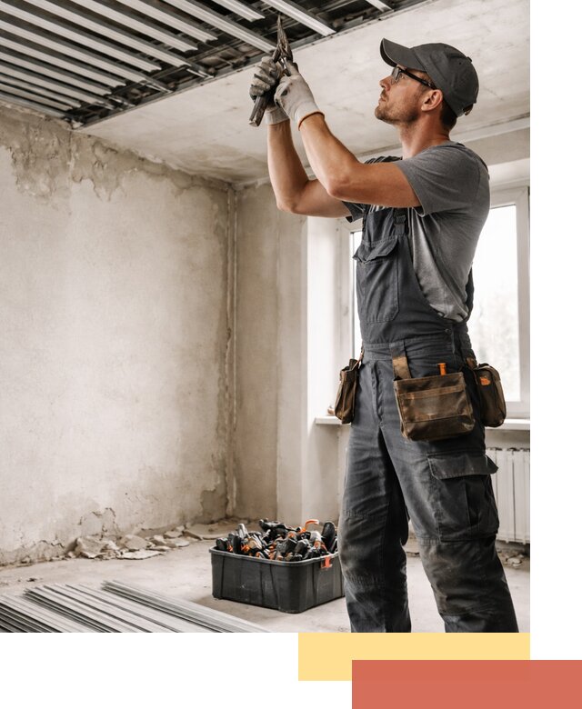 Демонтаж реечного потолка в Усолье-Сибирском быстро и аккуратно