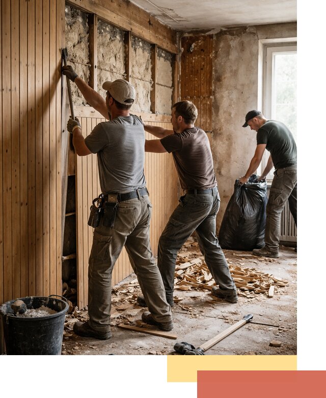 Демонтаж вагонки и вывоз материалов в Усолье-Сибирском