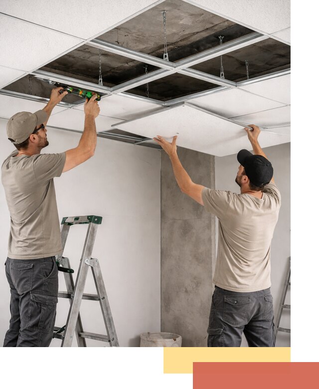 Монтаж потолка Армстронг под ключ в Усолье-Сибирском