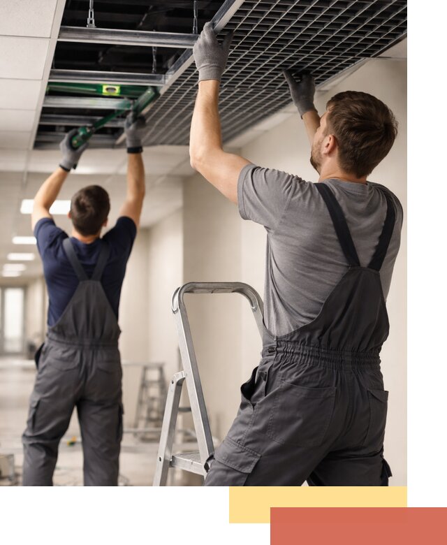 Монтаж потолка Грильято в Усолье-Сибирском: установка под ключ качественно