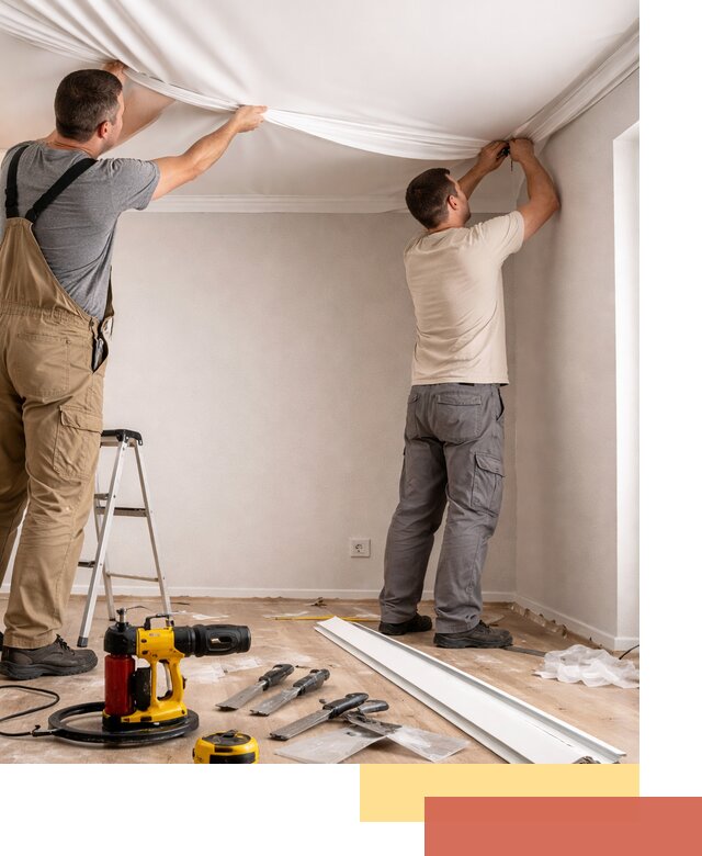 Монтаж ПВХ натяжного потолка в Усолье-Сибирском качественно и быстро