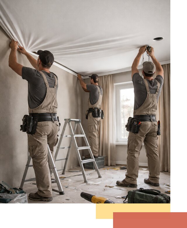 Монтаж матового натяжного потолка в Усолье-Сибирском качественно и быстро