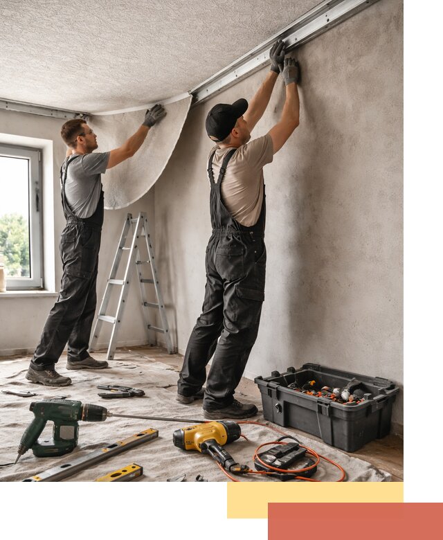 Монтаж фактурного натяжного потолка в Усолье-Сибирском качественно и быстро