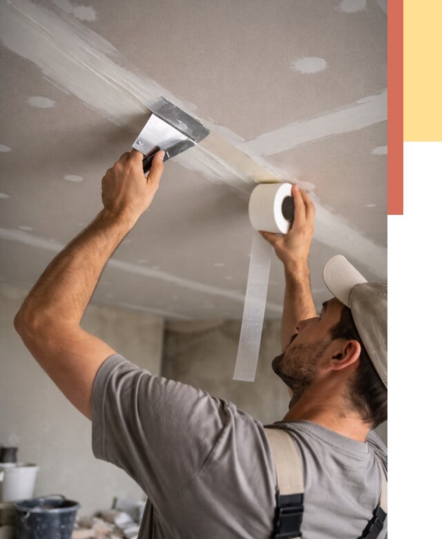 Обработка швов потолка ГКЛ в Усолье-Сибирском от 7740 руб. под ключ | ОТДЕЛОЧНИК-Сль