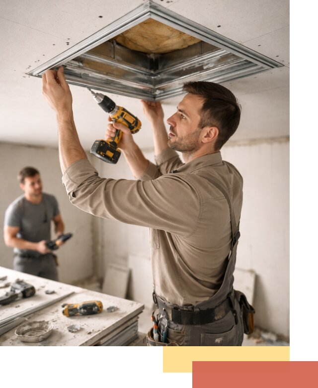 Монтаж люка в потолок из ГКЛ в Усолье-Сибирском