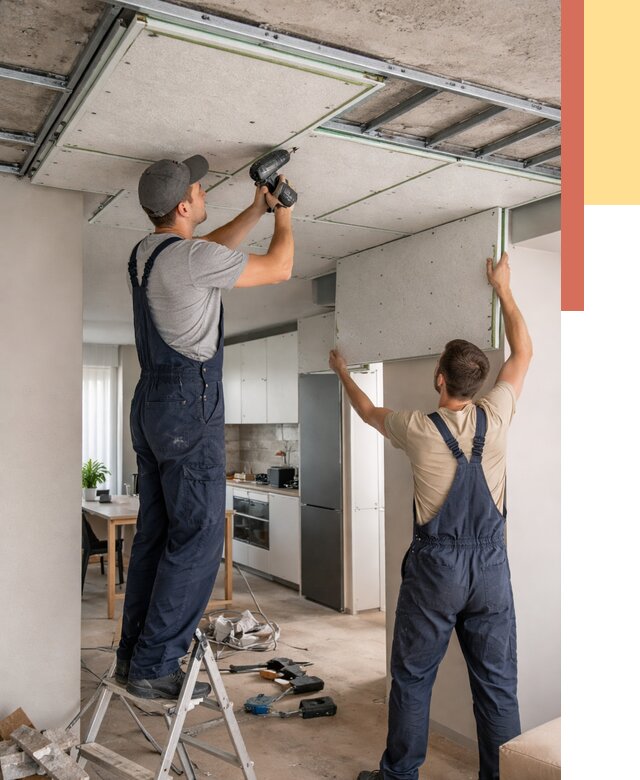 Шумоизоляция потолка панелями зипс в Усолье-Сибирском от 1909 руб. под ключ | ОТДЕЛОЧНИК-Сль